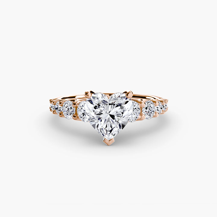 ARCOLA II Diamond Engagement Ring with Diamond Band
