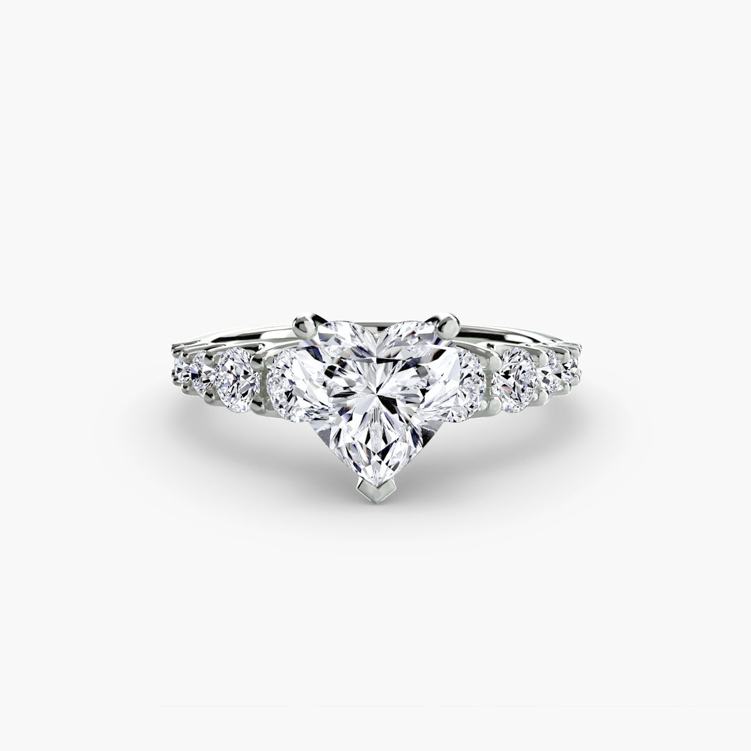 ARCOLA II Diamond Engagement Ring with Diamond Band