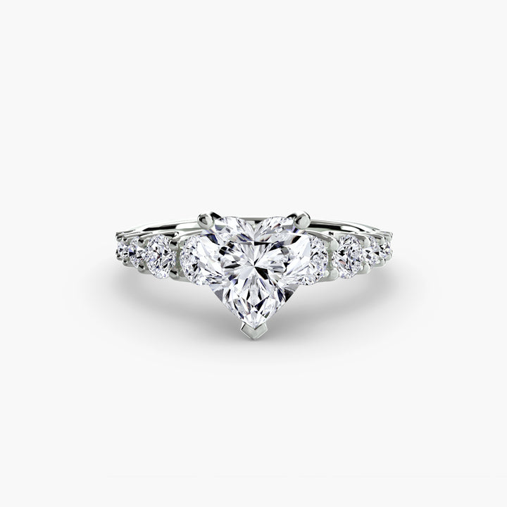 ARCOLA II Diamond Engagement Ring with Diamond Band