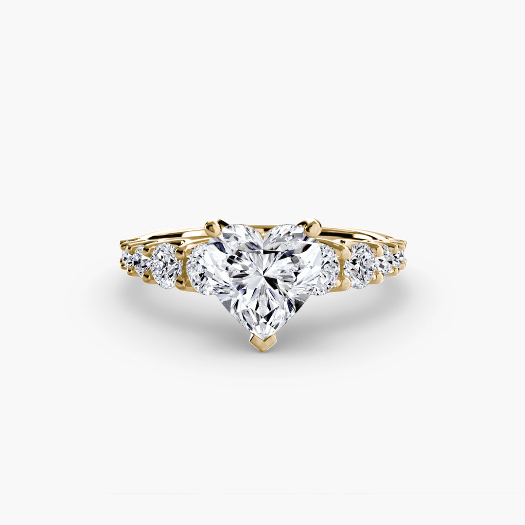 ARCOLA II Diamond Engagement Ring with Diamond Band