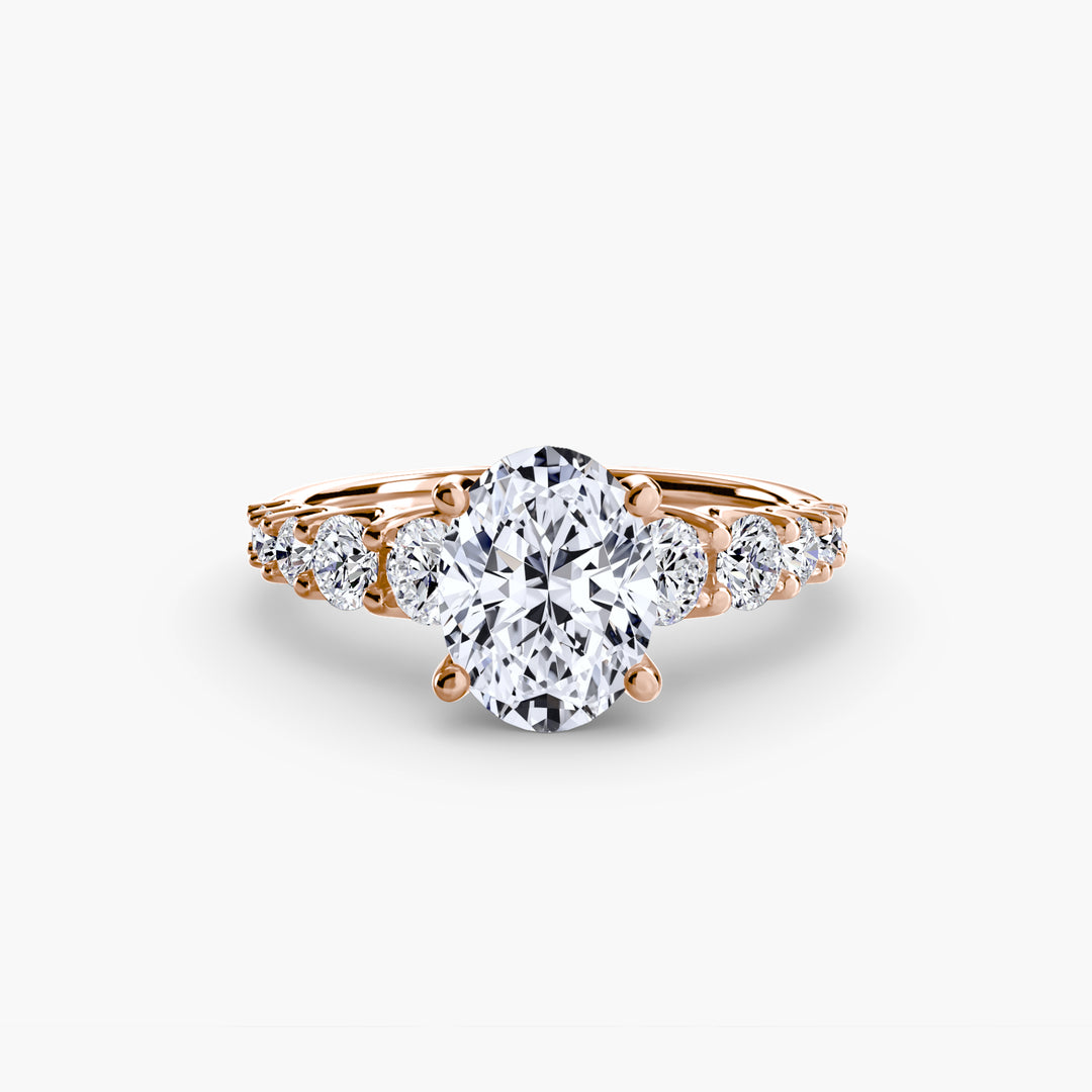 ARCOLA II Diamond Engagement Ring with Diamond Band