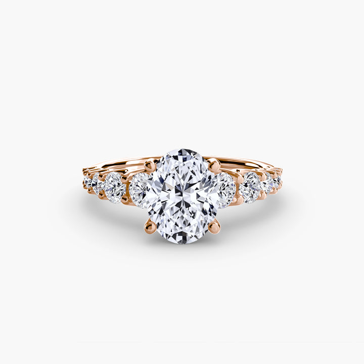 ARCOLA II Diamond Engagement Ring with Diamond Band