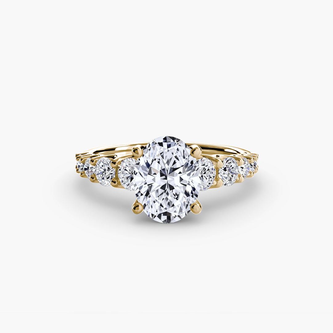 ARCOLA II Diamond Engagement Ring with Diamond Band