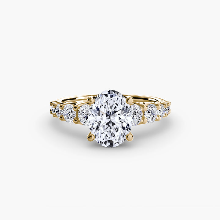 ARCOLA II Diamond Engagement Ring with Diamond Band