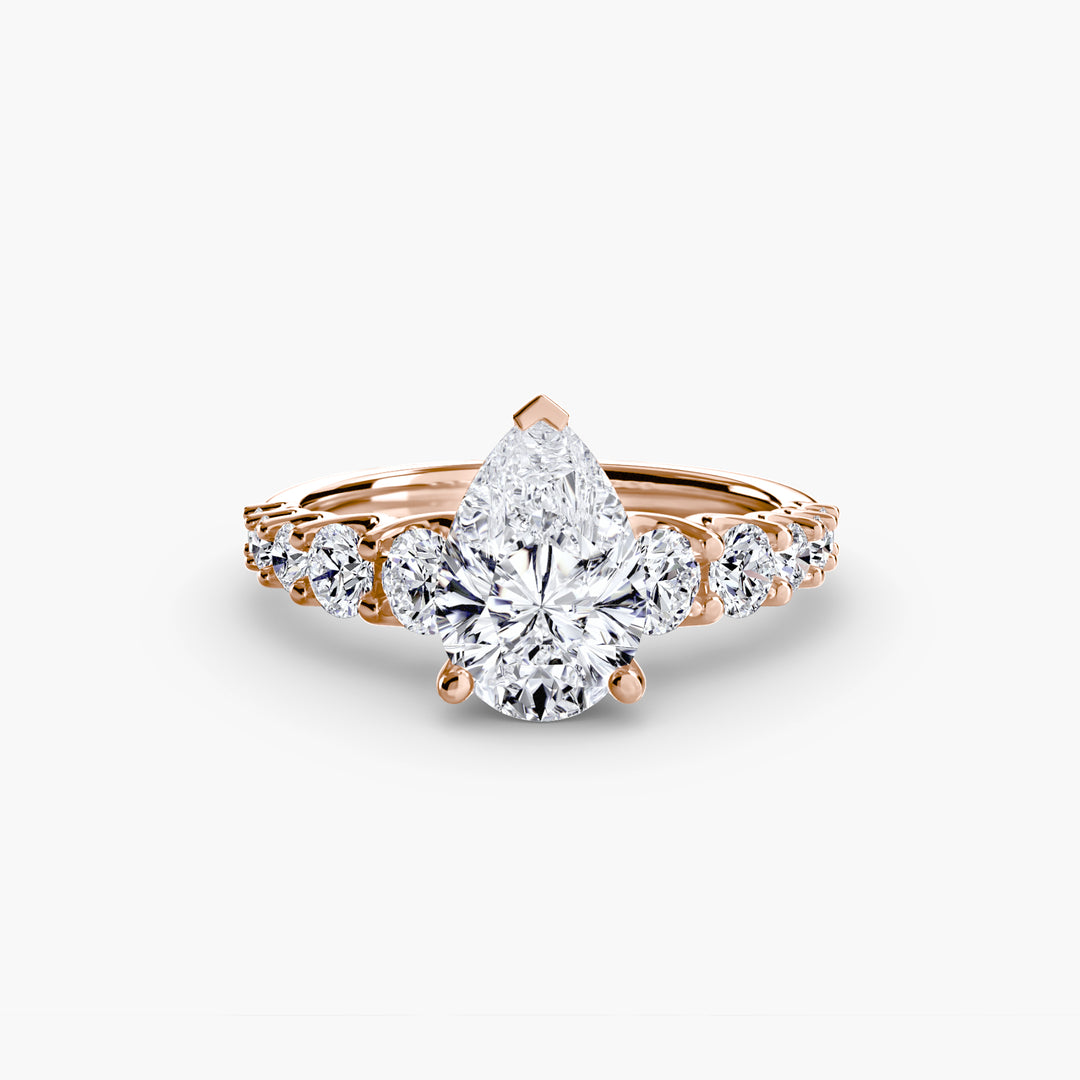 ARCOLA II Diamond Engagement Ring with Diamond Band