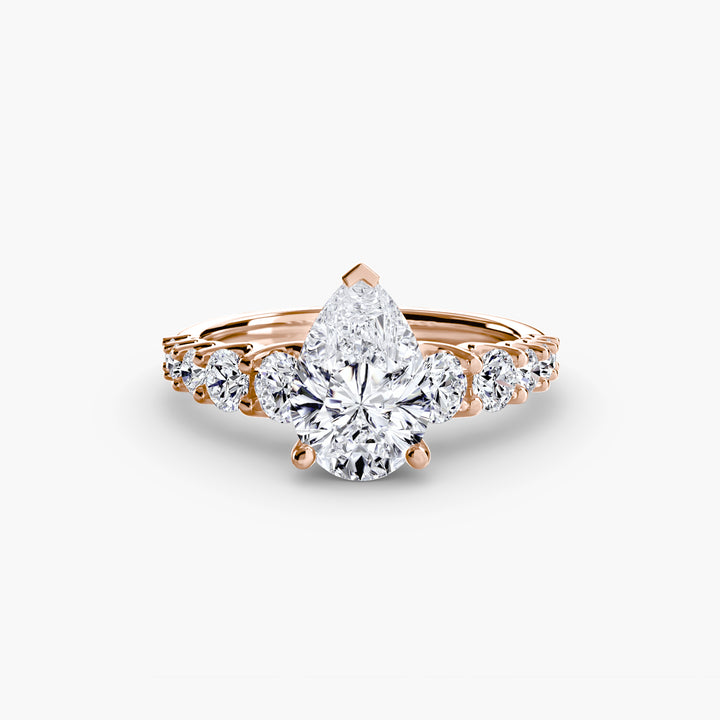 ARCOLA II Diamond Engagement Ring with Diamond Band