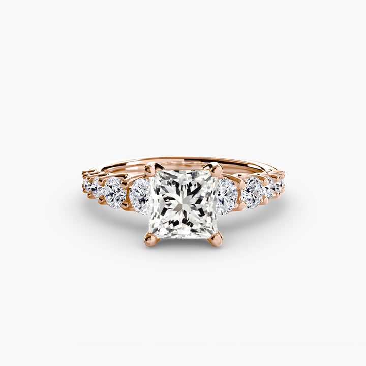 ARCOLA II Diamond Engagement Ring with Diamond Band