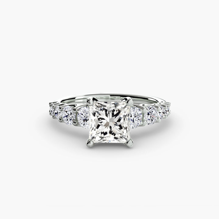 ARCOLA II Diamond Engagement Ring with Diamond Band