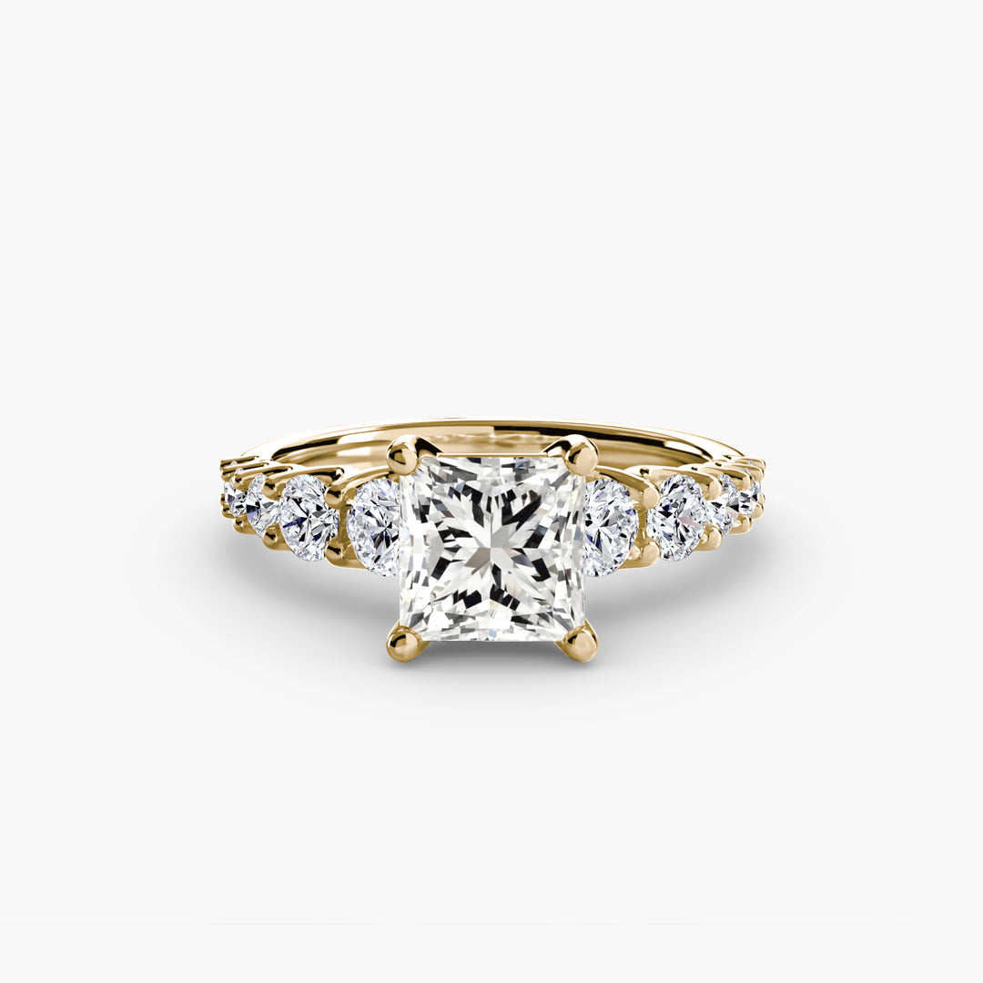 ARCOLA II Diamond Engagement Ring with Diamond Band