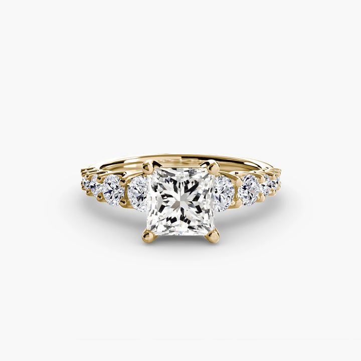 ARCOLA II Diamond Engagement Ring with Diamond Band