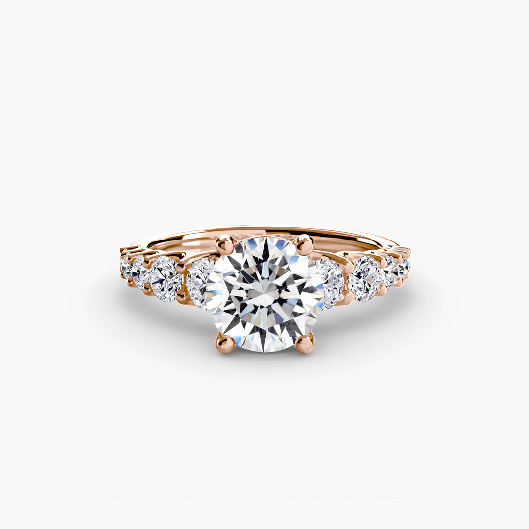ARCOLA II Diamond Engagement Ring with Diamond Band
