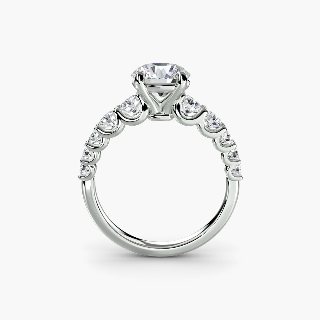 ARCOLA II Diamond Engagement Ring with Diamond Band