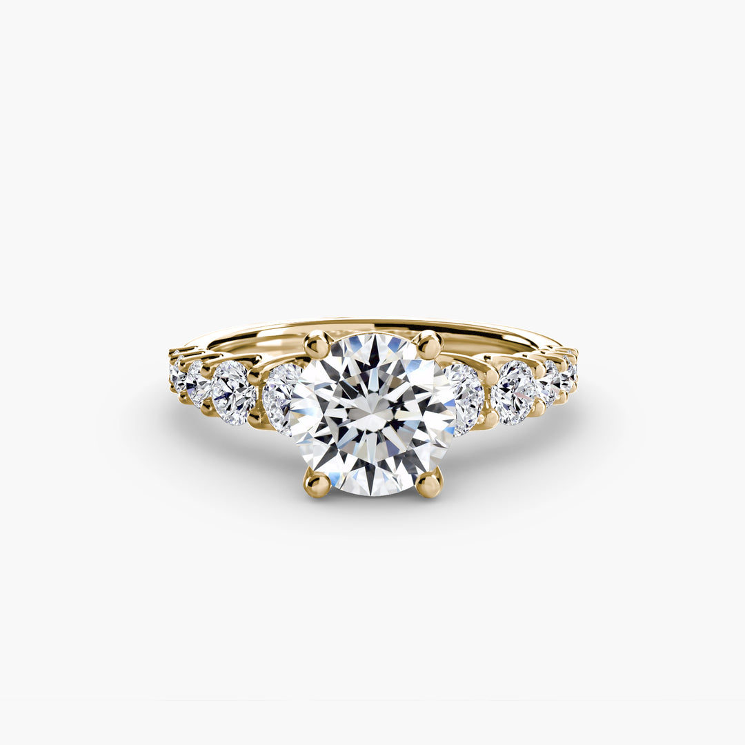 ARCOLA II Diamond Engagement Ring with Diamond Band