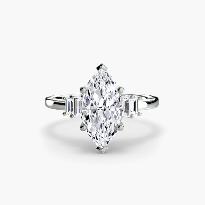 EDNA II Five Stone Diamond Engagement Ring