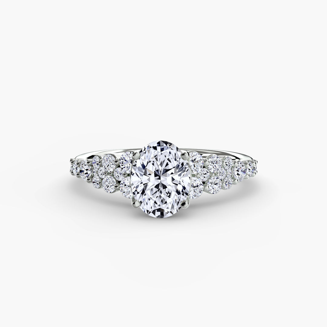 FENWICK II Cluster Diamond Engagement Ring